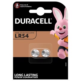 Duracell LR54 / AG10 1,5V alkaliske batterier (2 stk.)